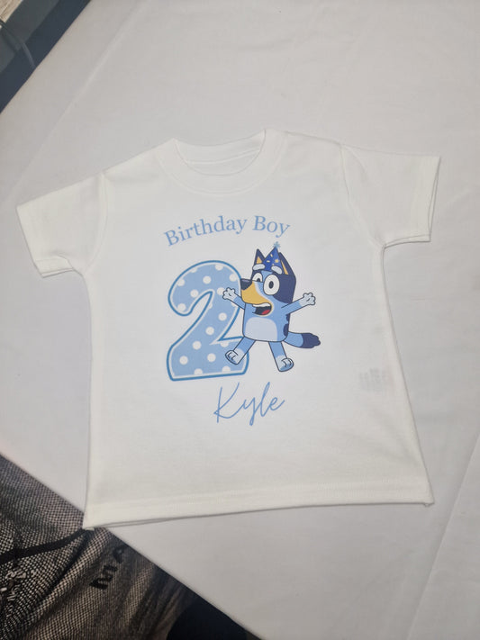 Personalised birthday character tshirt