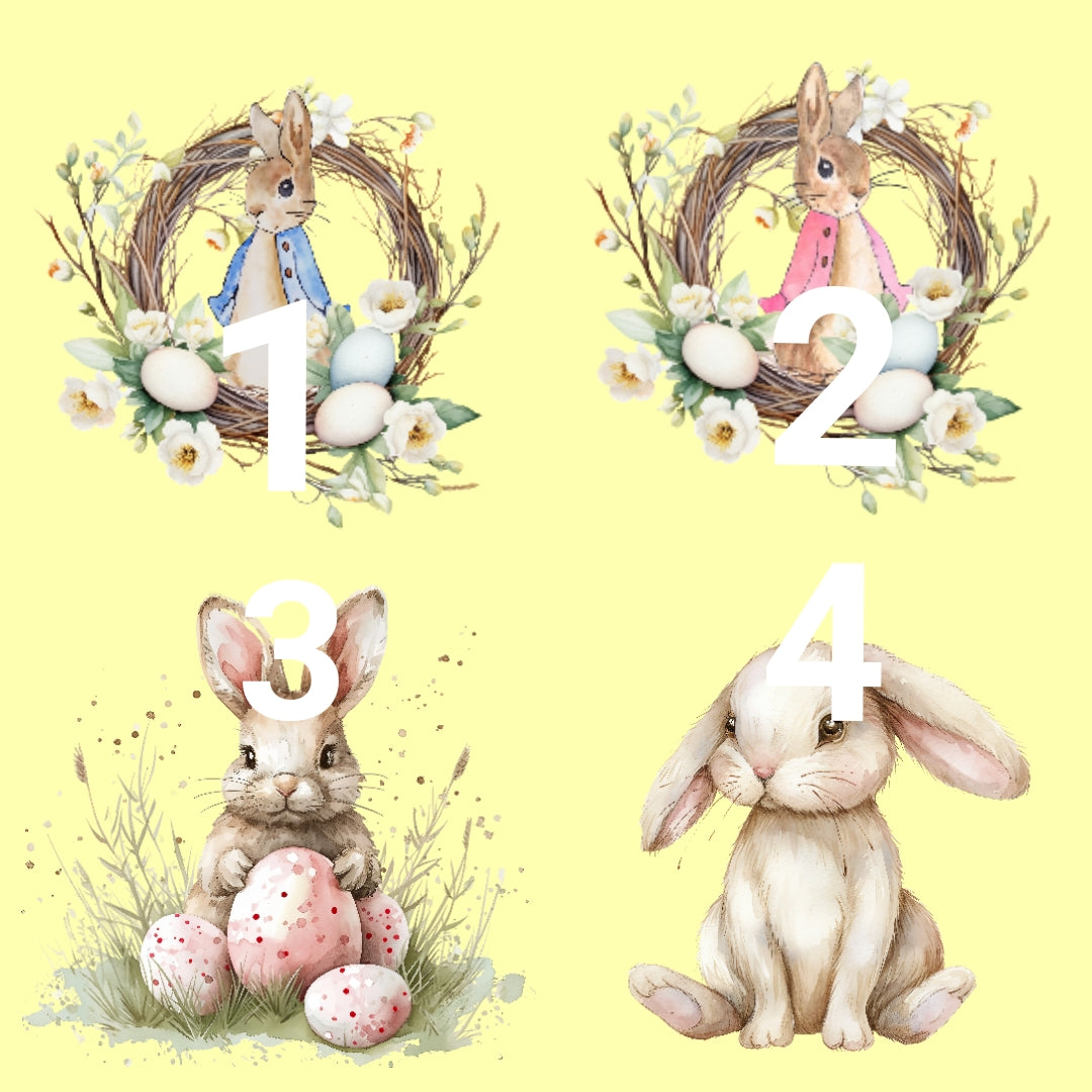 Personalised easter bunny rabbit teddy
