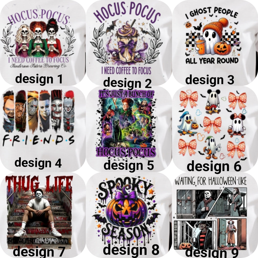 adults halloween tshirt 9 designs