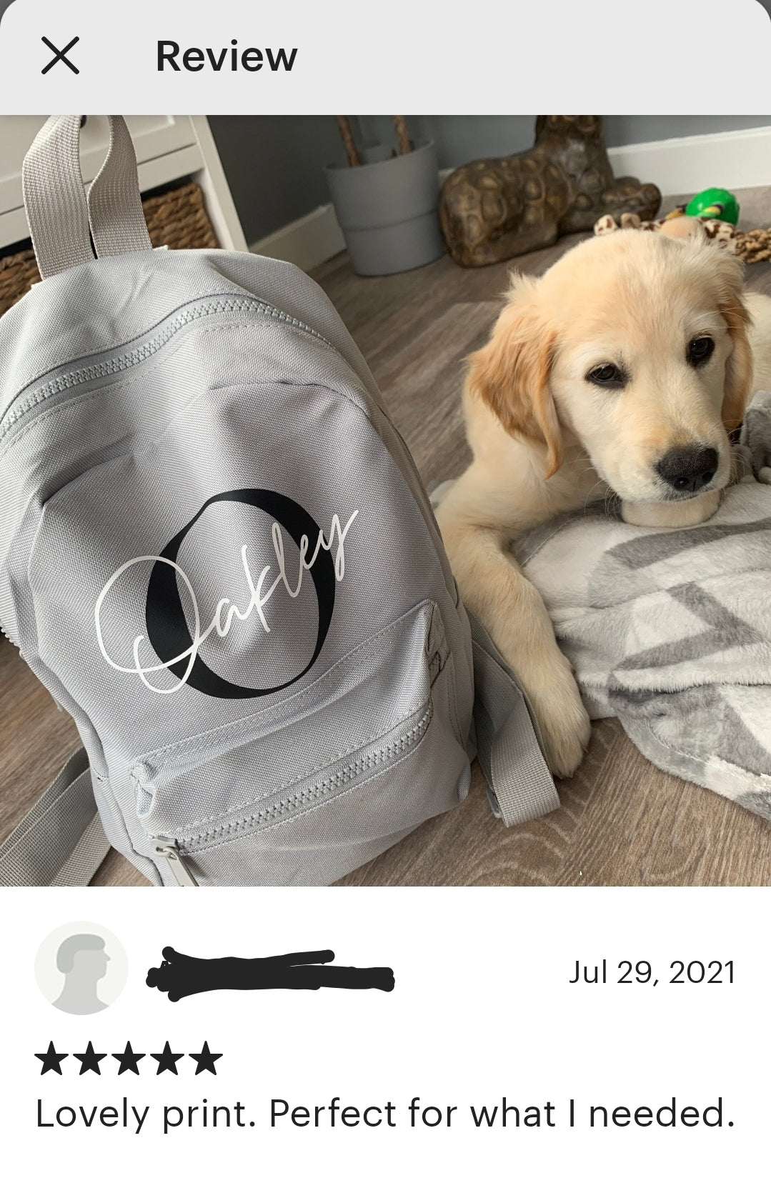 Personalised childrens mini backpack