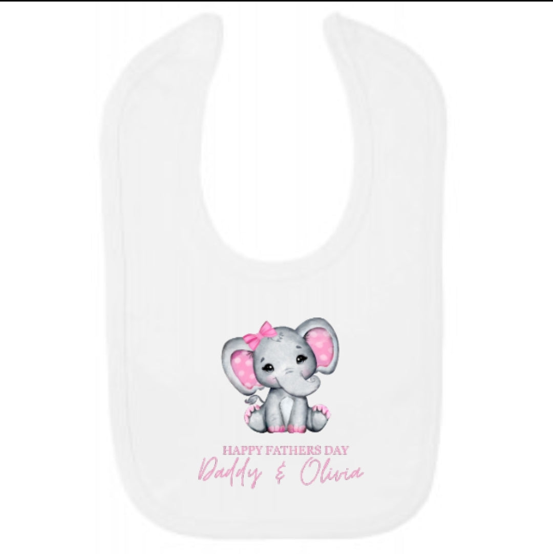 Personalised fathers day bib