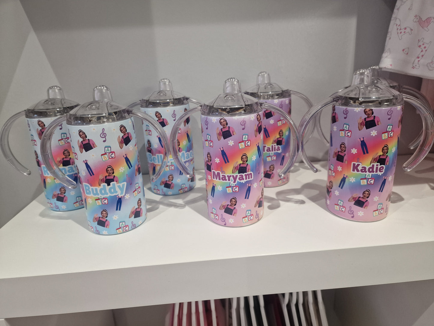 Ms rachel personalised sippy cup