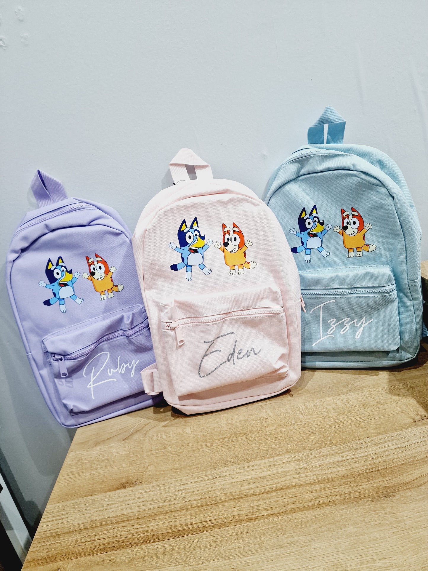 Personalised character bluey mini backpack