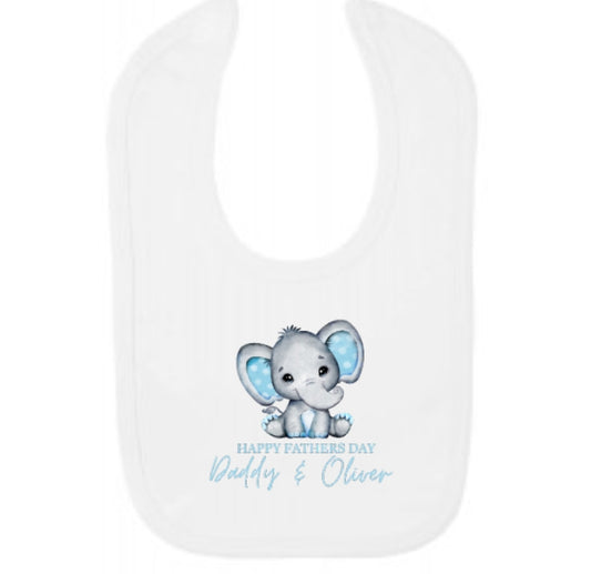 Personalised fathers day bib
