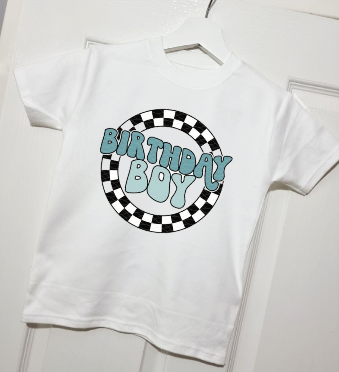 Kids birthday boy slogan birthday tshirt