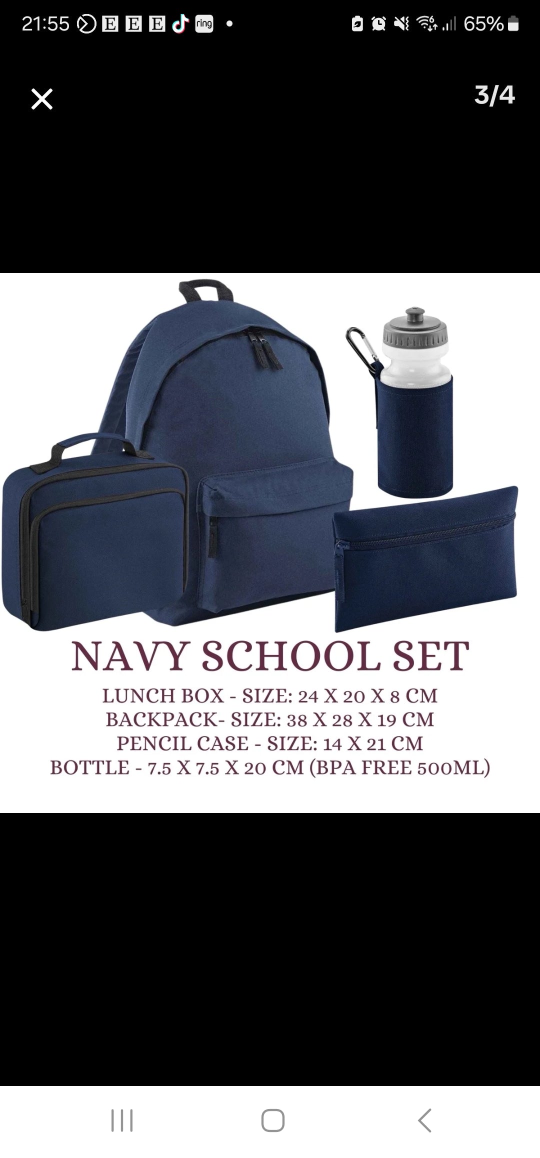School 4 piece bundle