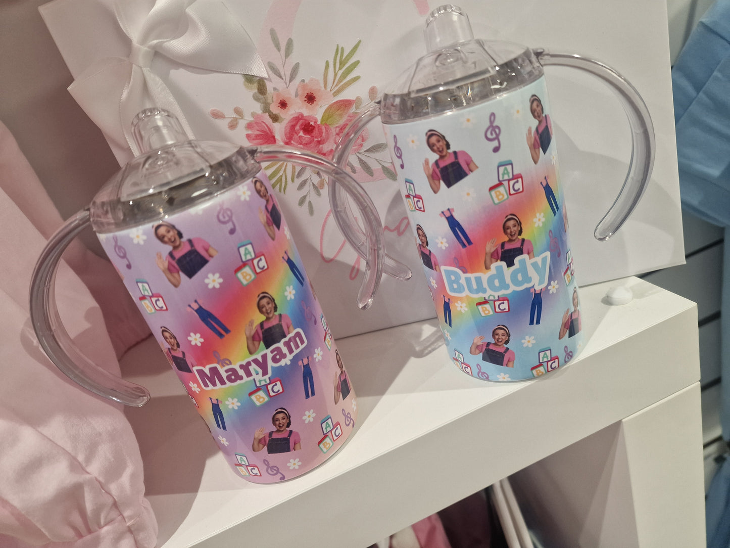 Ms rachel personalised sippy cup