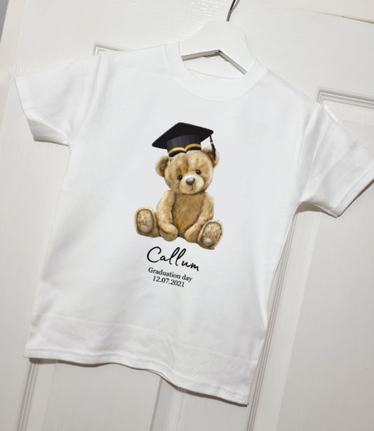 Kids graduation tshirt personalised