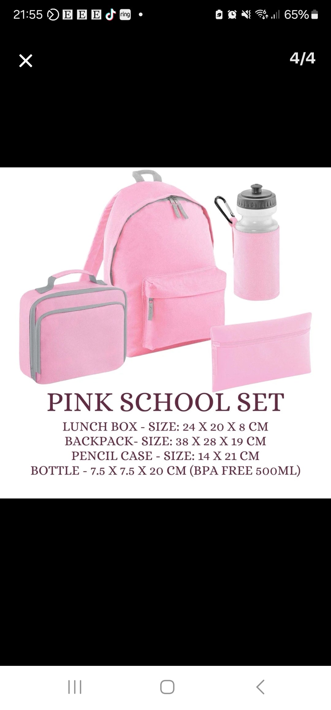 School 4 piece bundle