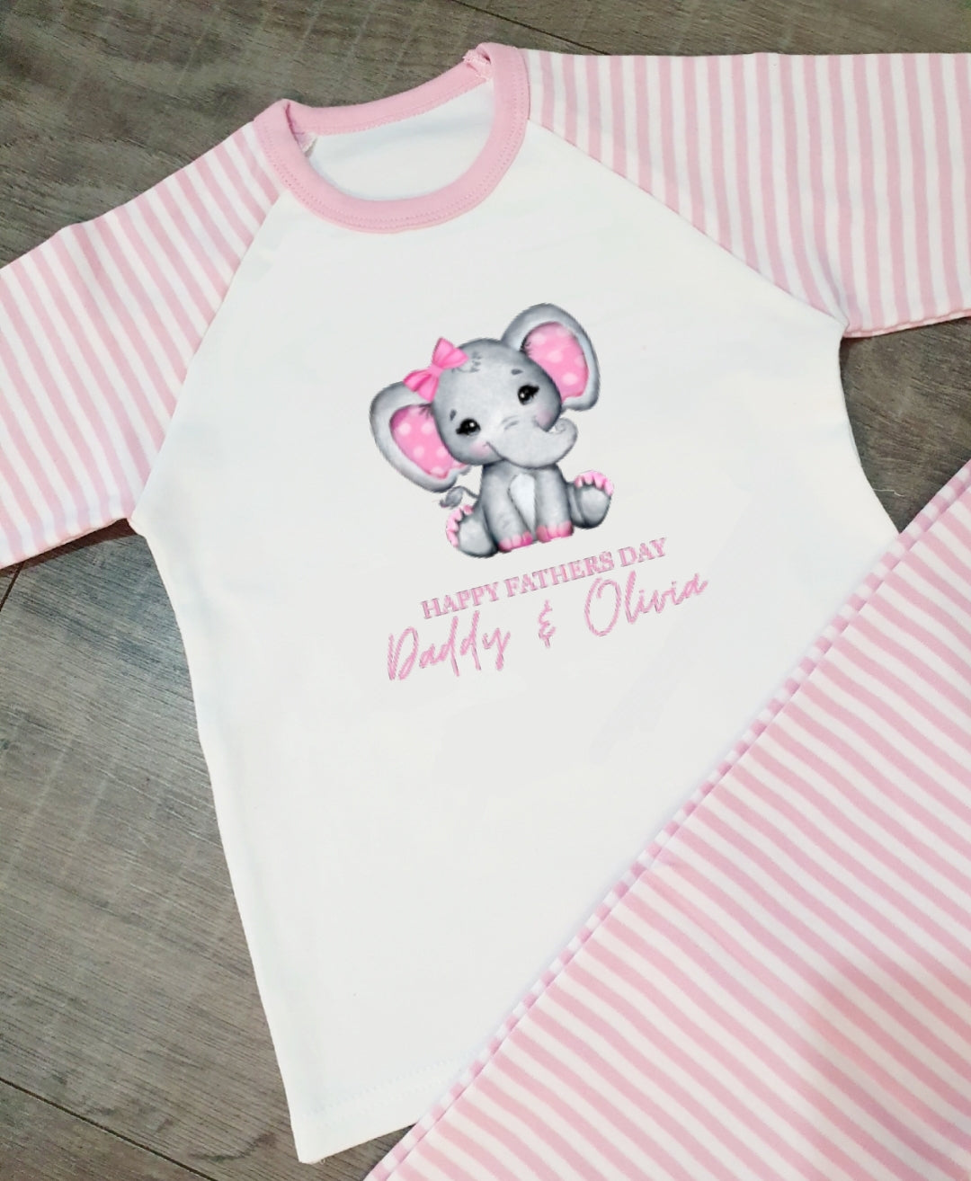 Kids presonalised fathers day pjs