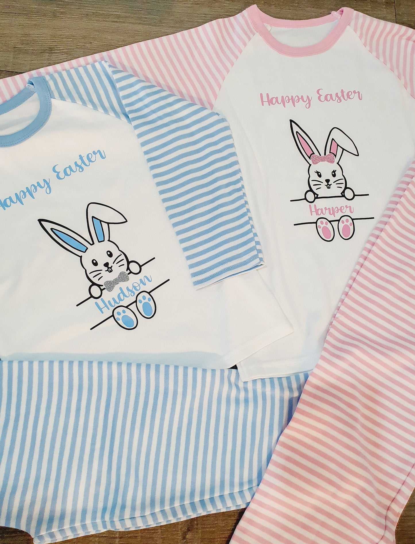 Personalised childrens easter pyjamas pjs