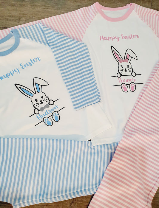 Personalised childrens easter pyjamas pjs