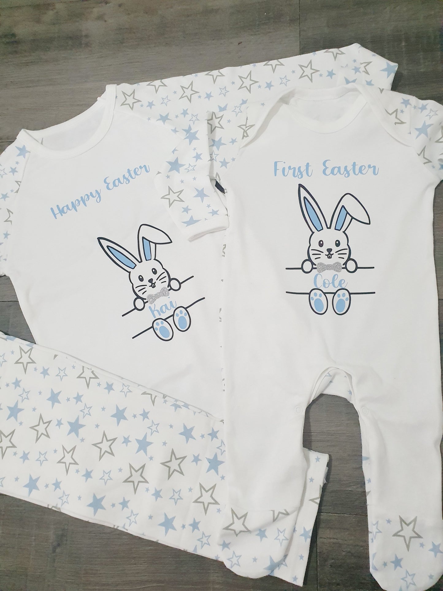 Personalised childrens easter pyjamas pjs