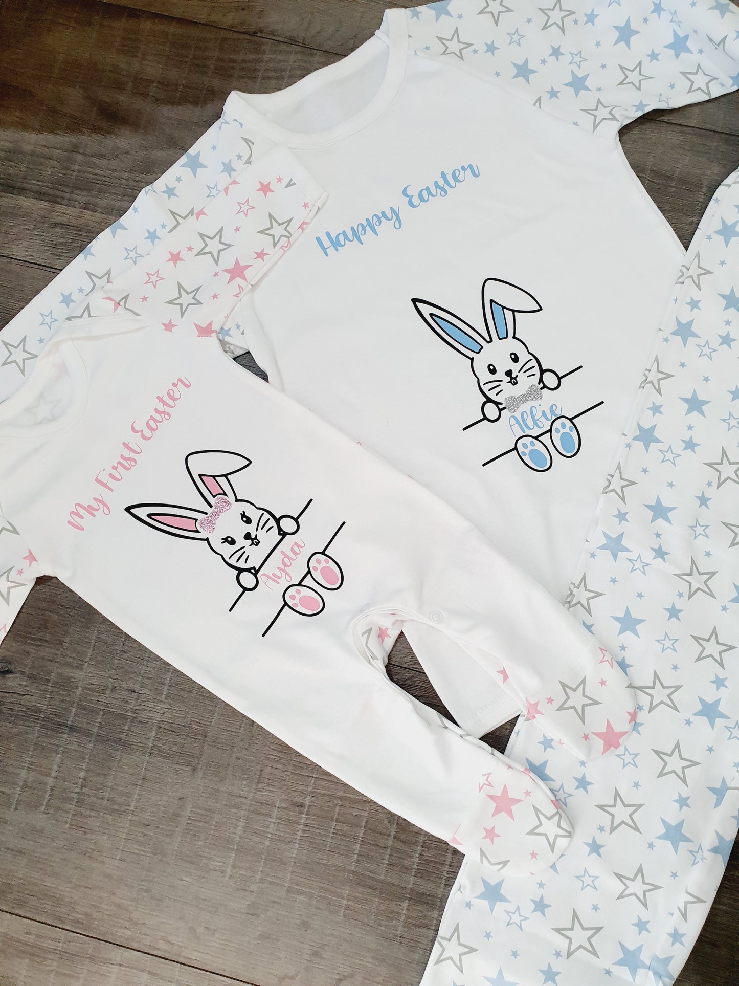 Personalised childrens easter pyjamas pjs