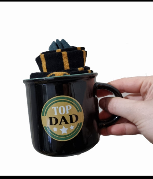 Top dad mug & socks set