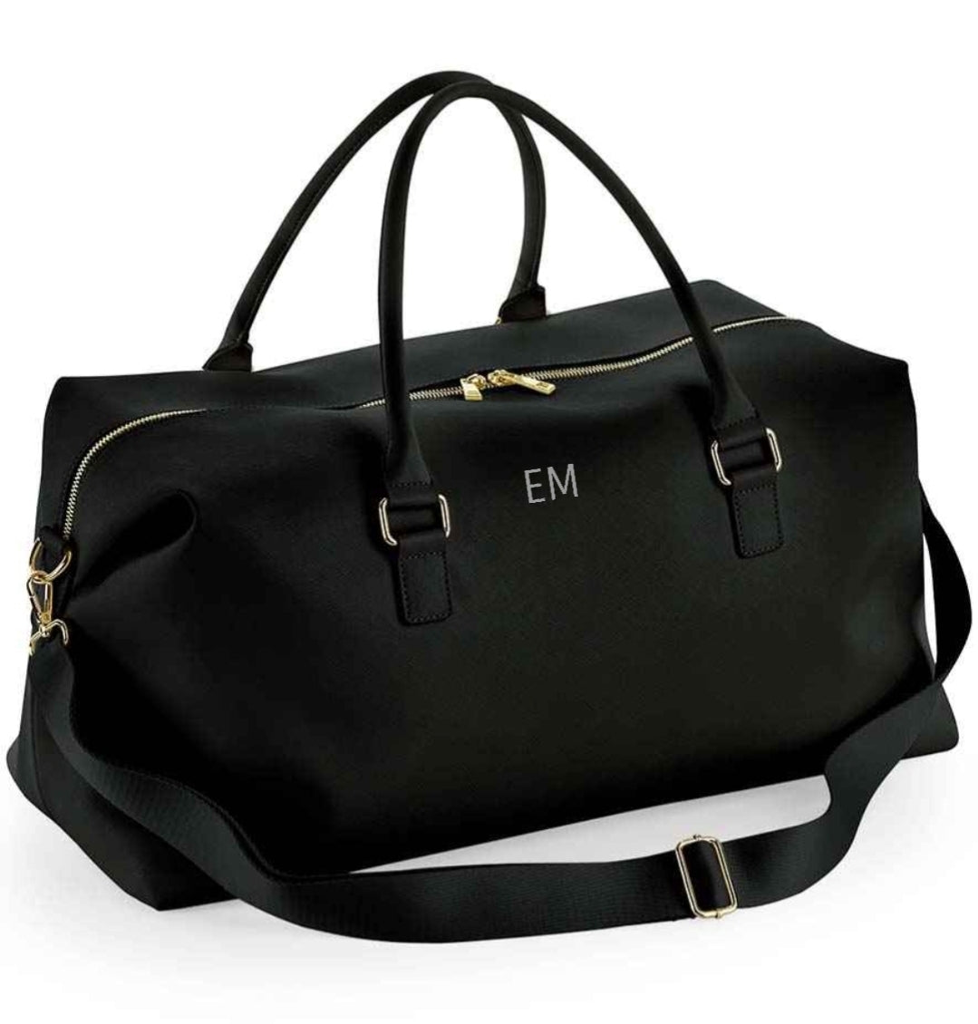 Personalised boutique weekender bag
