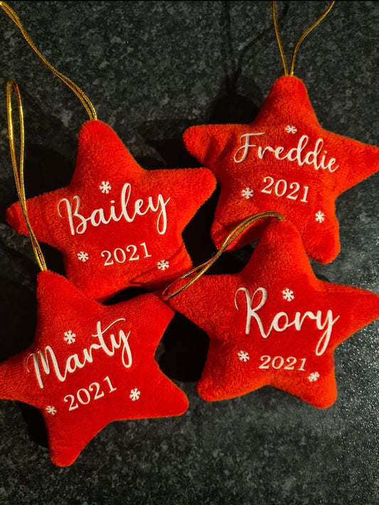 Personalised christmas decoration