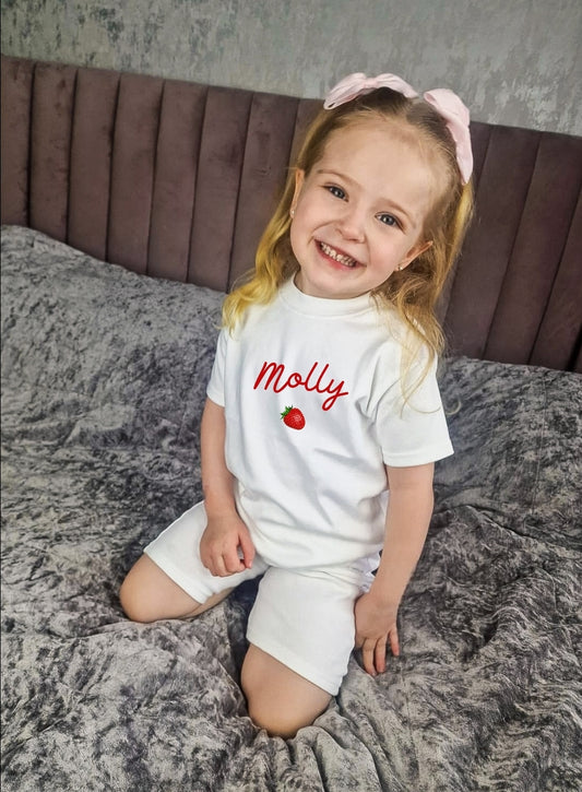 Personalised childrens white tshirt