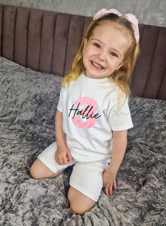 Kids personalised birthday tshirt