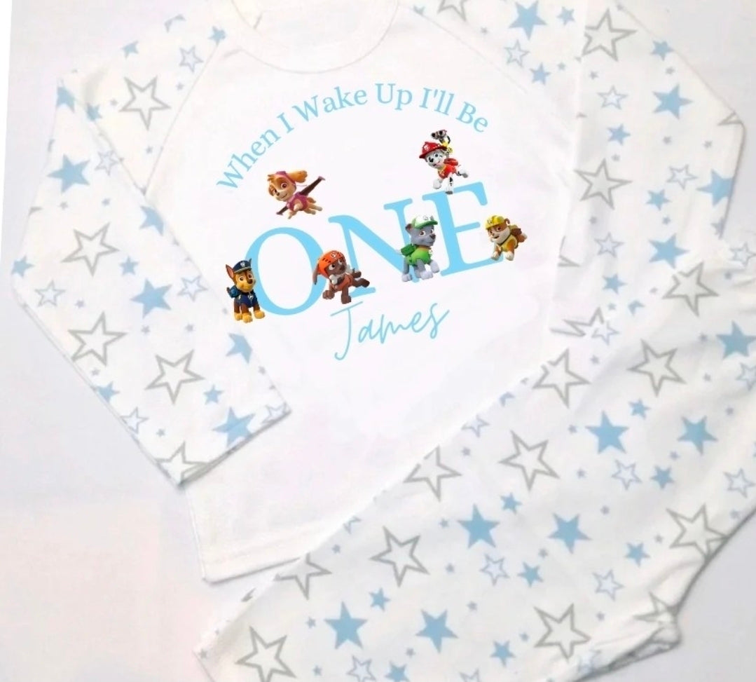 Personalised birthday character pjs