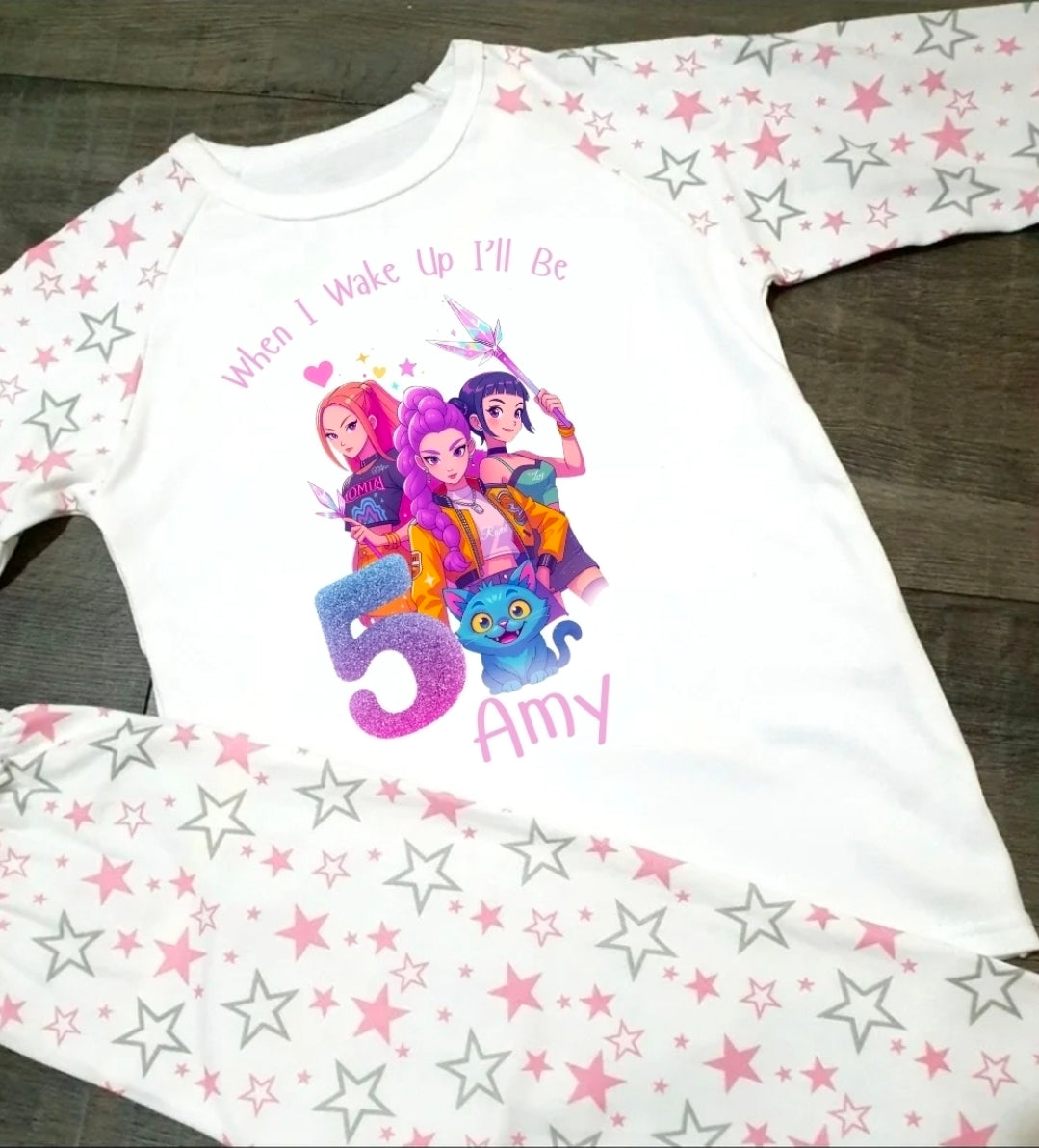 Personalised kpop birthday pyjamas