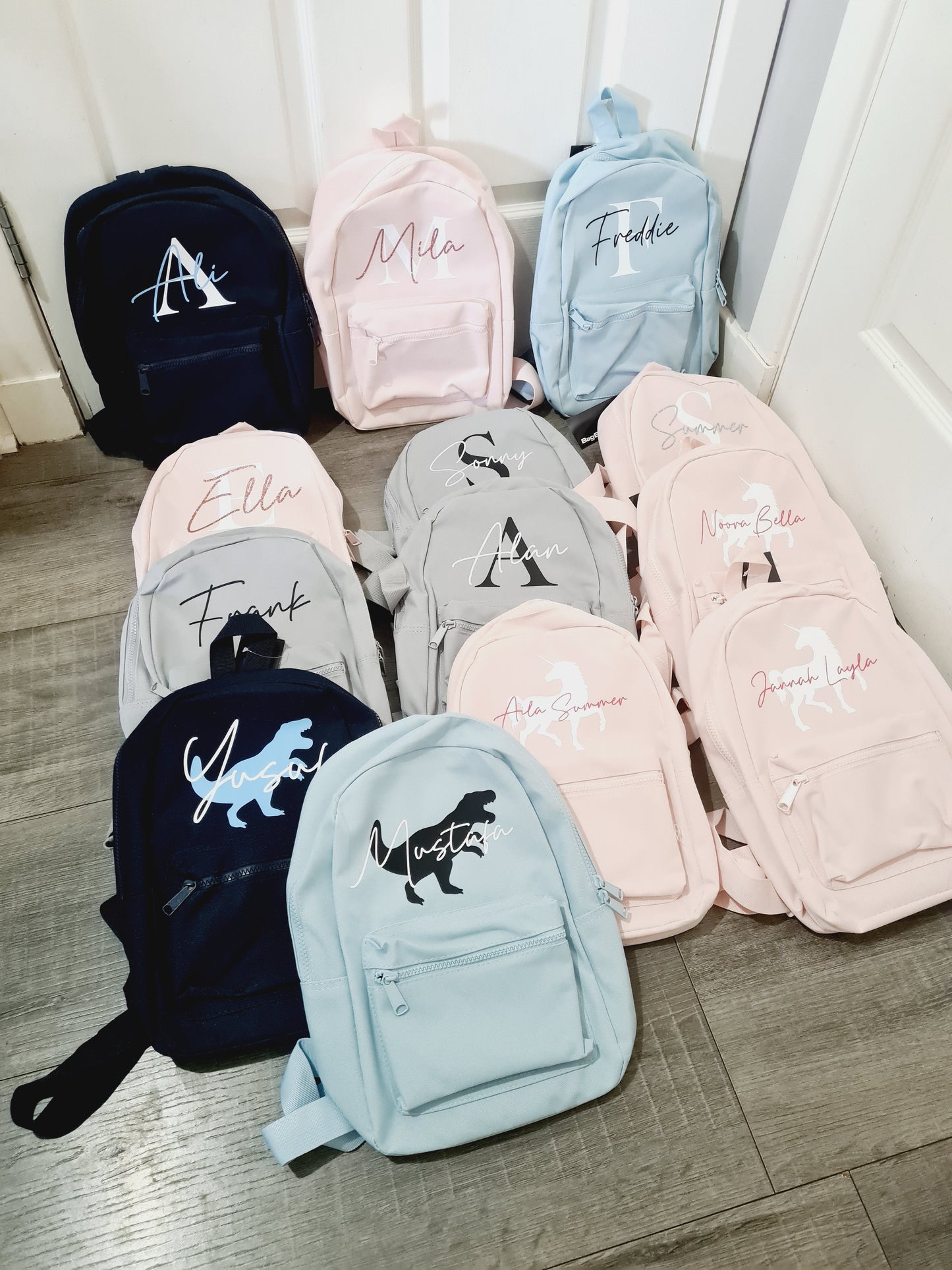 Personalised childrens mini backpack